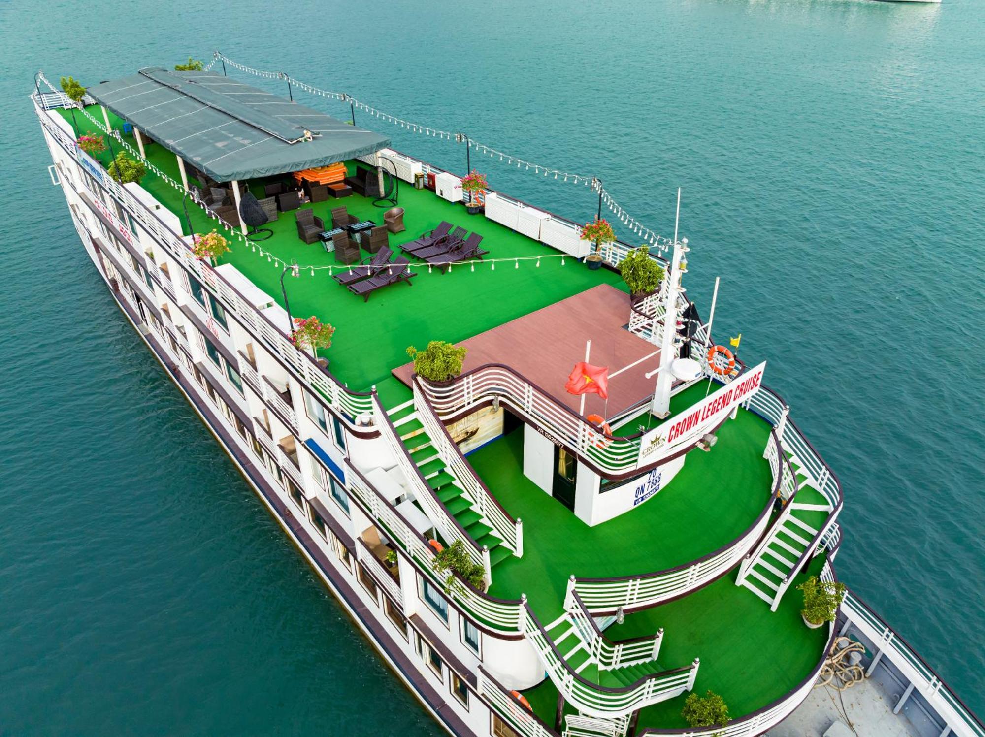 Dragon Crown Legend Cruise Hotell Ha Long Exteriör bild