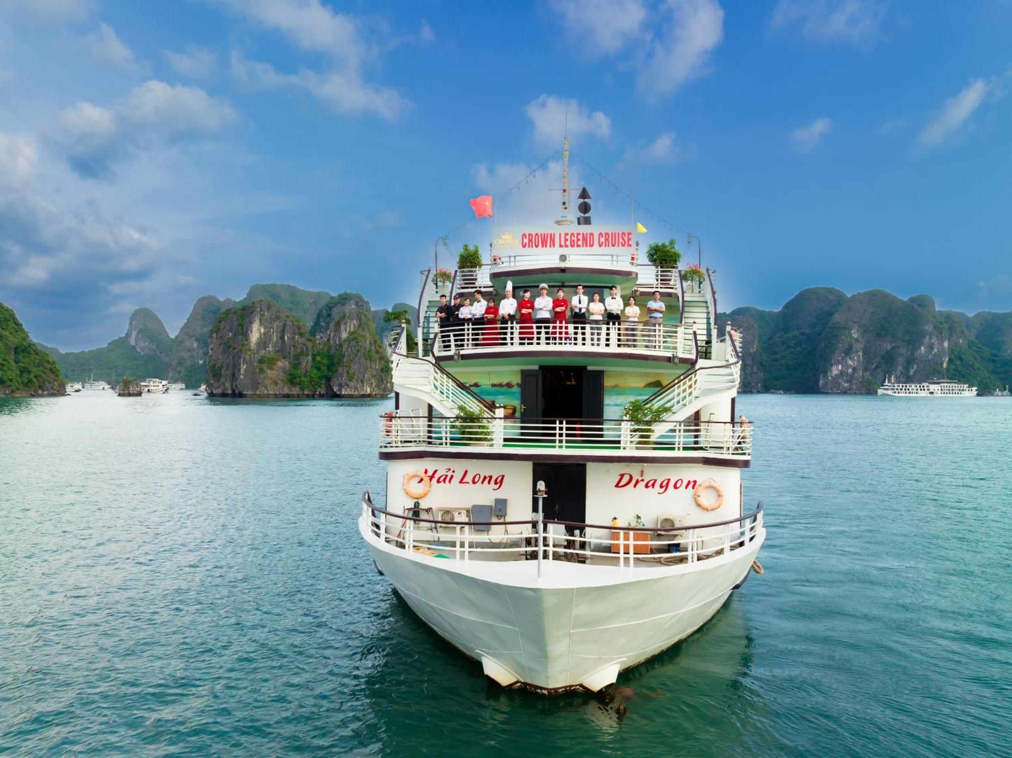 Dragon Crown Legend Cruise Hotell Ha Long Exteriör bild